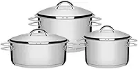 Jogo de Panelas com Fundo Triplo, Tramontina, Solar 65510740, Inox