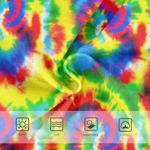 Tie Dye Spiral Red Colorful Girls Underwear Toddlers 2t Cotton Panties Little Girl Fun Print Kids Undies Briefs3