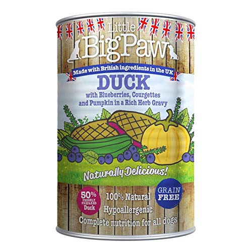 Little Big PawDog Wet Food Duck Flavor 390g Tin