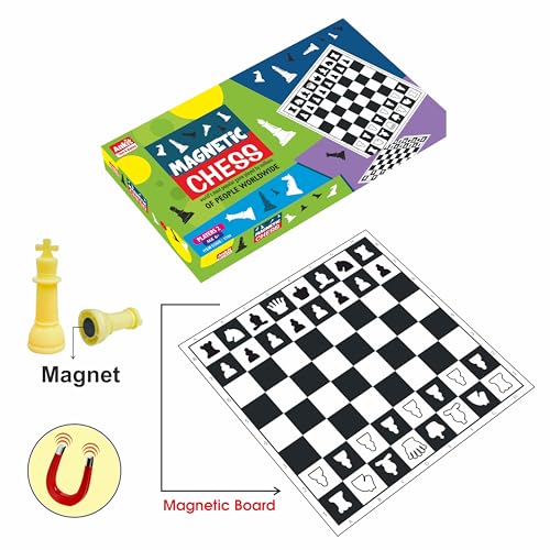 Image of Ankit toys & Games Magnetic Chess 12 inch - Travel-Friendly Game Board for Kids & Adults - Portable, Durable Strategy Game - Fun Family Activity for Age 6+
