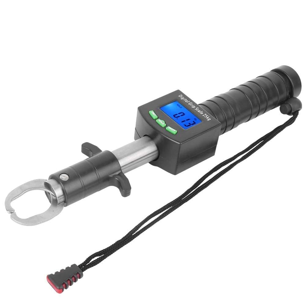 FILFEEL Báscula Digital para Pesca, Agarrador de Labios de de Acero Inoxidable, Báscula Electrónica de Peso con Ergonómico