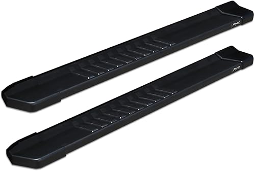 Raptor Series Estribos escalones de 6 pulgadas estilo OEM aluminio negro para cabina regular 07-18 Silverado Sierra 1500 o 07-19 2500 3500 HD