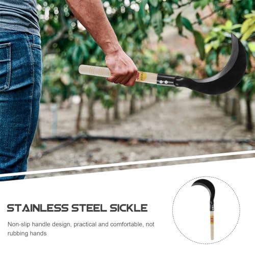 Cuchillo de siega largo con mango de madera YARNOW miniatura 4