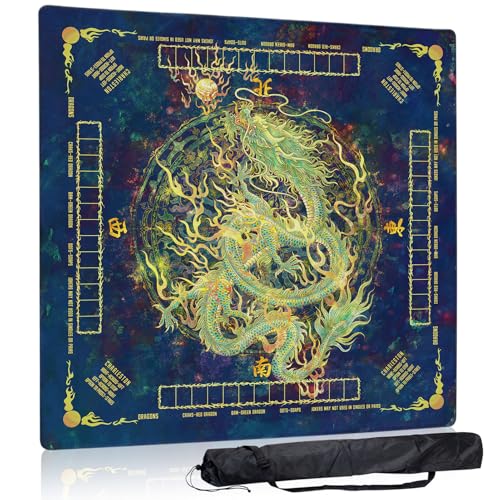 Mahjong Mat,Non-Slip and Noise Reducing Portable Mahjong Accessories