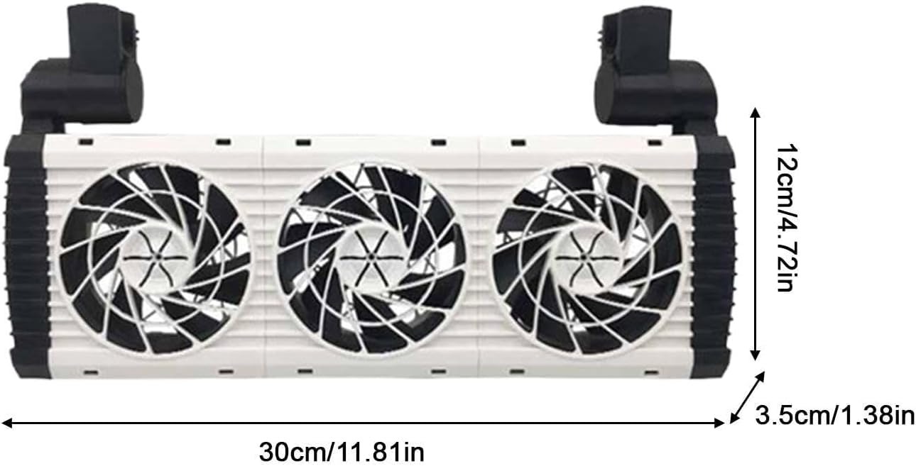 Ventilador Enfriador para Acuario con 5 Velocidades Ajustables | Ventilador Silencioso para Enfriar Peceras En El Hogar, Dormitorio, Oficina, Residencia Estudiantil, Apartamento, Cafetería,