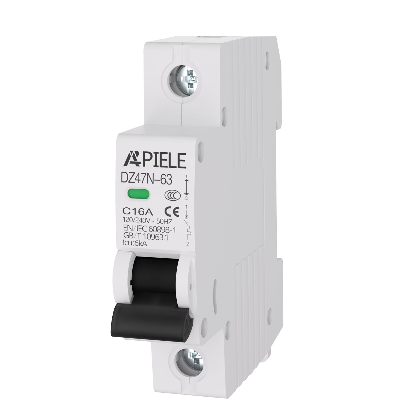 APIELE Miniature Circuit Breakers AC 120/240V, 32Amp 2Poles Circuit Breaker for Solar Photovoltaic Systems, DIN Rail Mount AC Disconnect Switch (2P-32A) — Amazon image 14