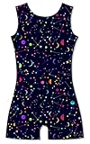 uideazone Toddlers Girls Gymnastics Leotards 2t 3t Kids Constellation Sparkly Ballet Dance One-piece Athletic Bodysuit
