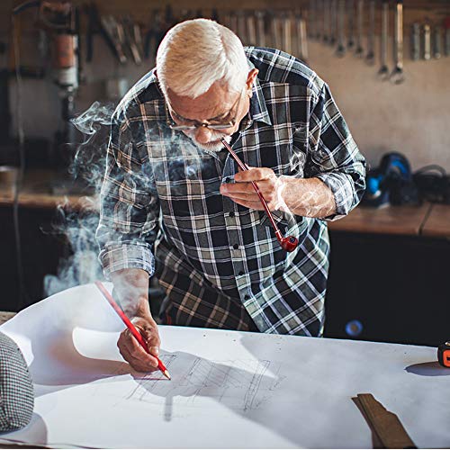 Hysagtek 16" Long Churchwarden Tobacco Pipe Wooden Long Stem Smoking Pipe with Gift Box, Pattern Random - Image 6