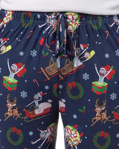 Rick and Morty Adult Christmas Sleep Tossed Print Pajama Pants Loungewear for Men Women3
