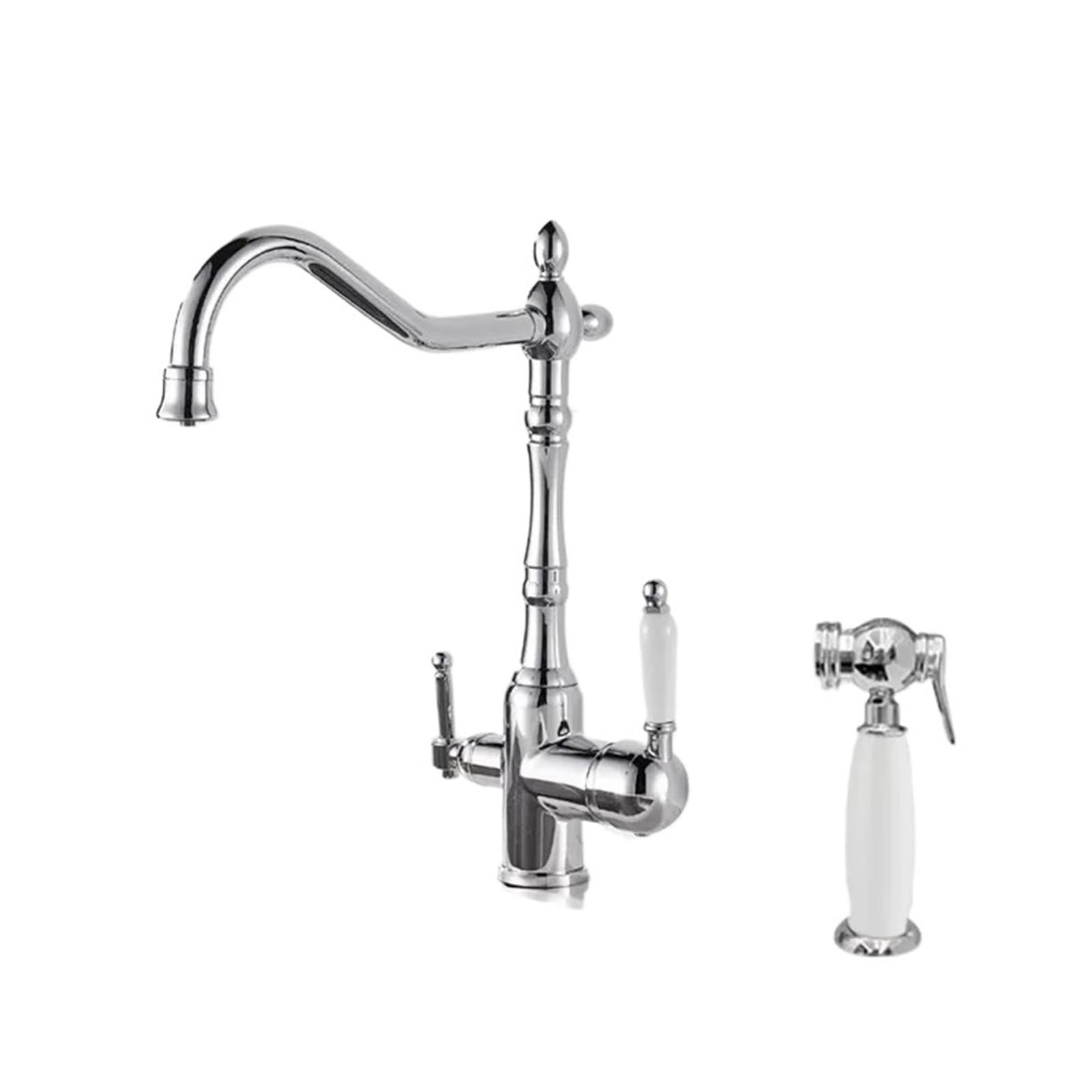 Faucet，Brass Light Luxury Three-in-one Pure Water Faucet