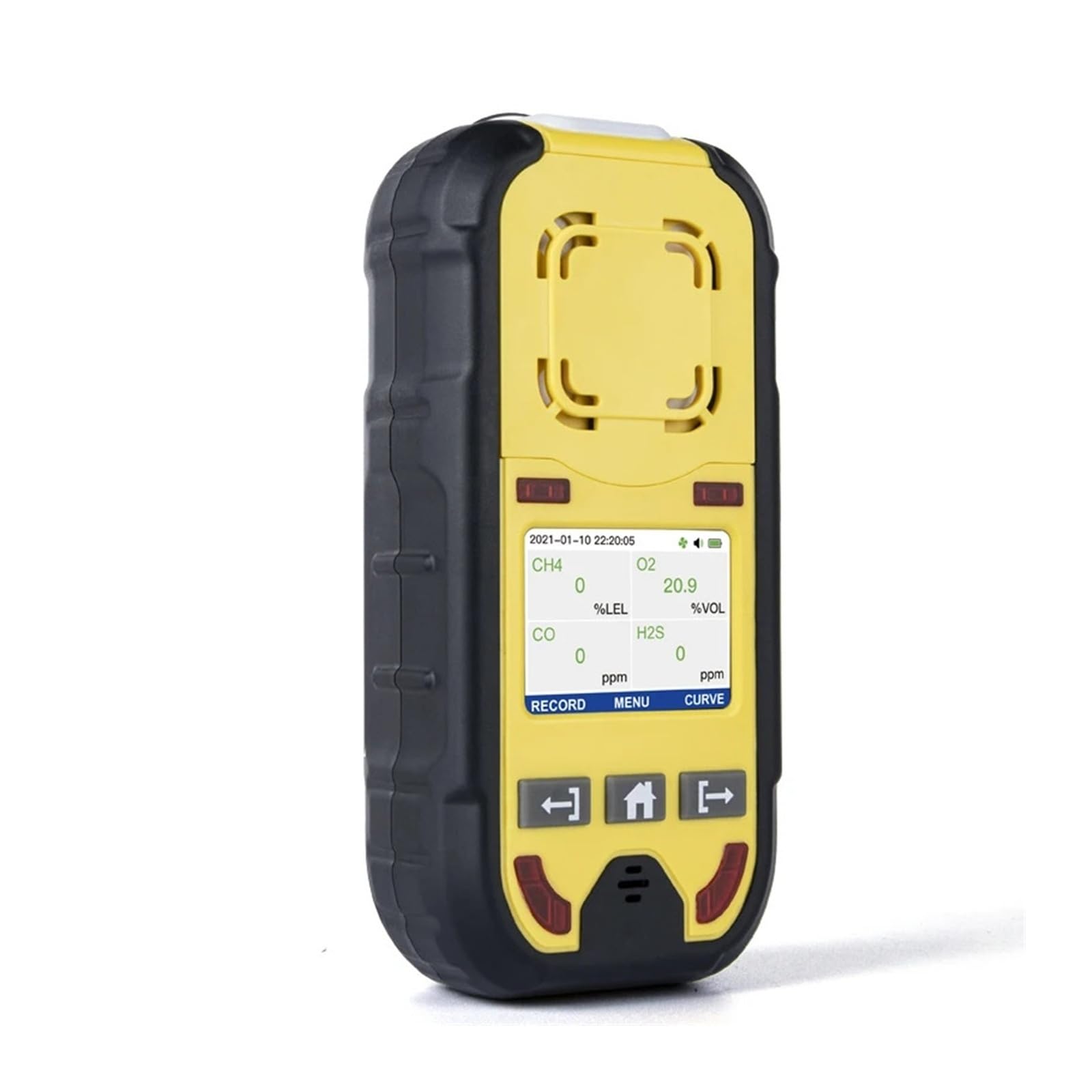 BH-4M Pompa a diffusione Tipo di aspirazione Rilevatore di gas Doppia comunicazione Analizzatore portatile 4 IN 1 Tester for gas singolo Elevata stabilità e sensibilità(Standard Diffusion)