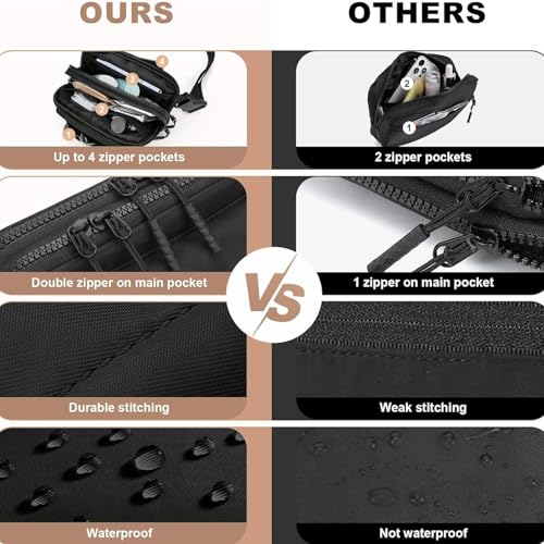 Riñonera para correr con cinturón ajustable de deporte en color black 5
