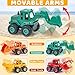 Beestech Construction Toys for 3 Years Old Boys Girls Kids, Friction Powered Construction Truck Toys Vehicles Sand Toys Trucks Excavator, Bulldozer, Road Roller (Colorful 4 Pack)