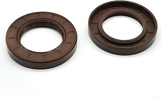 Seal Washer 2pcs Oil Seal Skeleton, Brown Fluoro FKM Fluorine Rubber Hydraulic Spring, U Lip TC-8x14x4 8x14x5 Ring Gasket ID 8/9 MM Gasket Lip (Size : 8x25x7 2PCS)