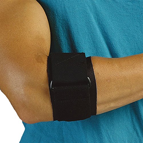 epX Universal Elbow Band, Elbow Strap for Tennis Elbow, Golfer's Elbow, Tendonitis, and Elbow Pain, Compression Band for Tennis, Golf, and Other Sports, Reduces Pain and Epicondylitis, Universal Size