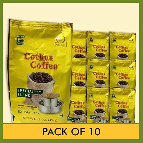 Cothas Coffee South Indian Filter Coffee Speciality Blend (Pack of 10) Each Pkt 1