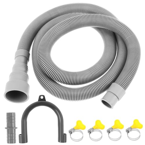 VILLCASE 1 Juego De Manguera De Drenaje Para Lavavajillas Tubo De Drenaje Accesorios Para Lavadora Tubo De Drenaje Flexible Manguera De Agua Larga Extensor De Salida Para