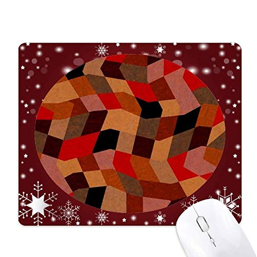 Tapis de souris hiver flocon de neige géométrique tapis bureau design