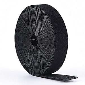 KUUQA 5M Black Hook and Loop Cable Straps