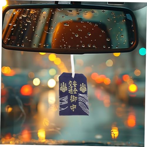 FRCOLOR Japanese Omamori Blessing Bag for Traffic Safety Car Pendant Amulet Delicate Japanese Style Protection Decor4