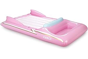 FUNBOY Giant Inflatable Retro Convertible Classic Sports Car Pool Float with Two Cupholders