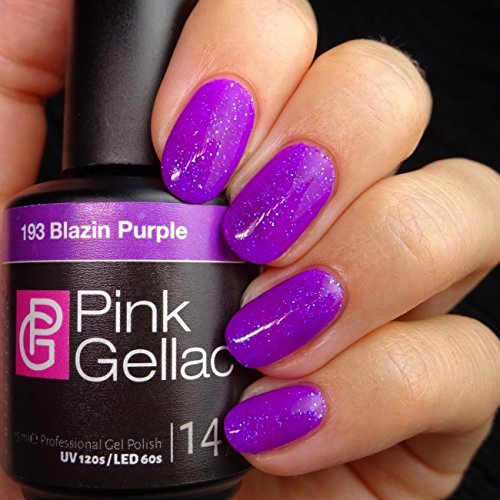 Pink Gellac #193 Blazin Purple UV / LED Gel Polish (15ml / 0.5 fl oz)