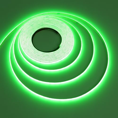 TOPAI Tira LED COB 24V Verde Estrecho 5mm