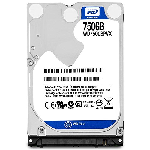 WD Blue - Disco Duro para Ordenadores portátiles de 750 GB (9,5 mm, 5400 RPM, SATA a 6 GB/s, 2,5')