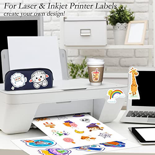 Full Sheet Address Shipping Label, 8.5" x 11" Shipping Address Labels, 100 Sheets Sticker Labels for Laser & Ink Jet Printers image 5