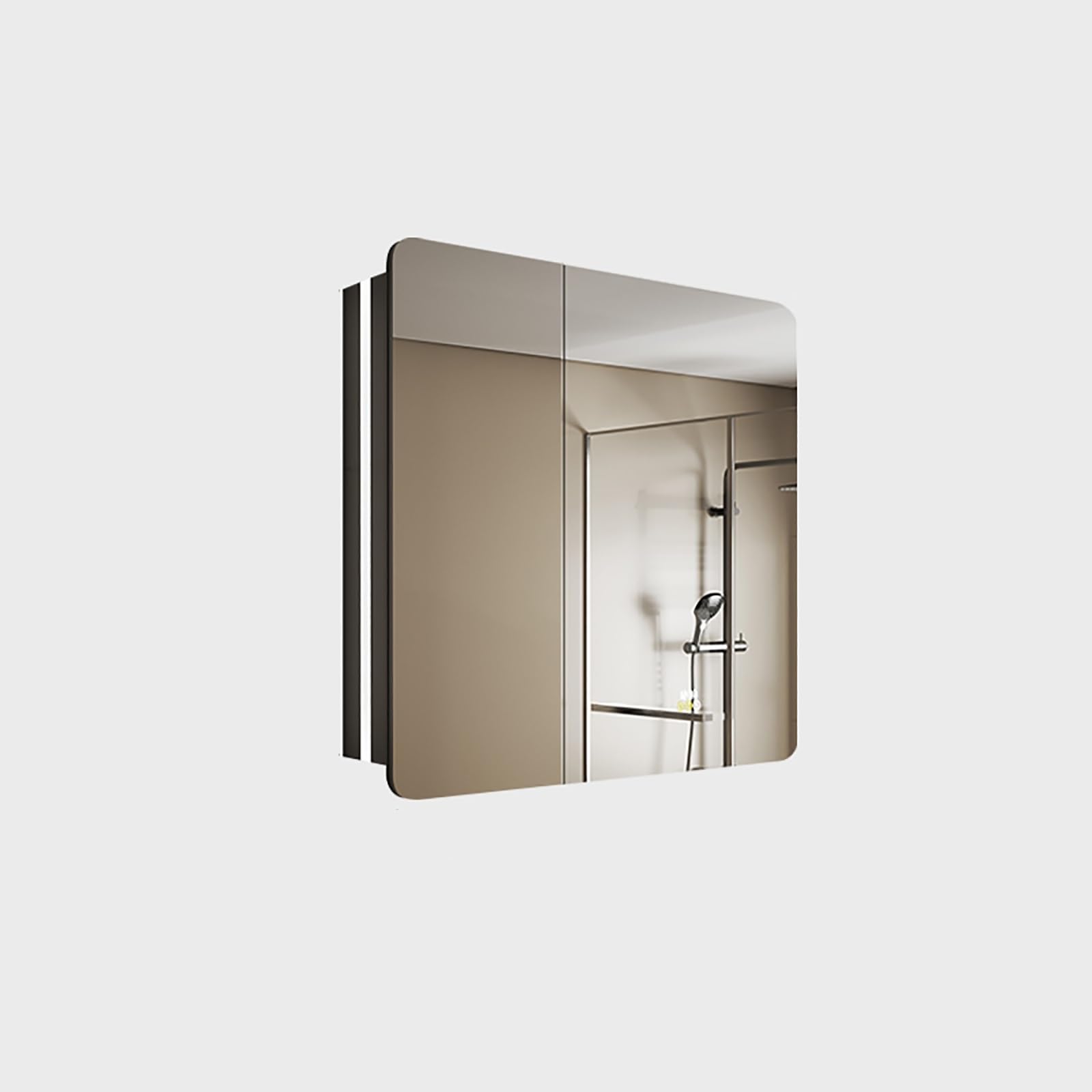 FGXHHS Wall-Mounted Medicine Cabinet with Mirror & Defogger, Moisture-Proof Back Panel, Storage Shelf, 70cm Vanity Mirror, Stylish Home nization Solution