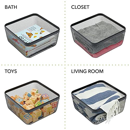 MDesign Set da 2 porta oggetti quadrato in filo