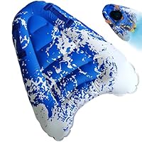 Surfbrett Aufblasbar, Hillylolly Kleine Luftmatratze Kinder mit Griffen, Schwimmbrett Aufblasbar Kinder, Bodyboards, Surfboard, Strandsurfen Pool Schwimmen Sommer Wasserspersport(Wellen)