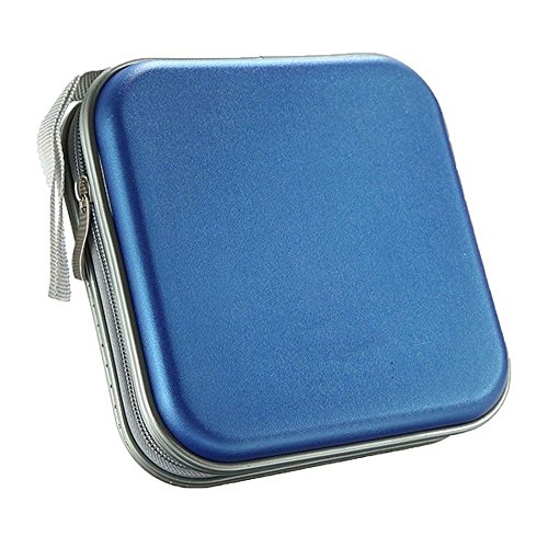 DVD Storage Wallet Portable 40/80 Capacity Disc CD Plastic Bag Hard Case Organizer (40 Capacity)