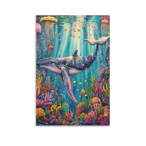 Impression sur toile de baleine premium pour décoration raffinée