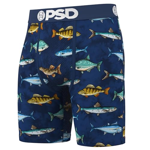 PSD Men's Boxer Briefs - Fresh Waters, 7 Inch Inseam, Moisture-Wicking, 4-Way Stretch, Boxer Briefs for Men, Small2