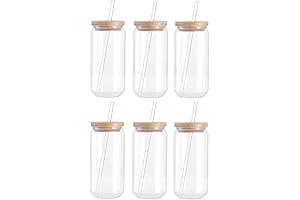 PYD Life Sublimation Mason Jars 18 oz with lids and straws