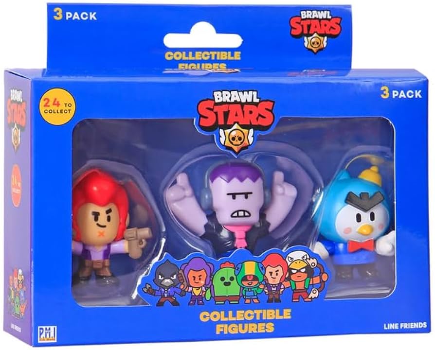 Amazon.com: Brawl Stars BRW2021 Brawl Figure (3-Pack) : Toys & Games