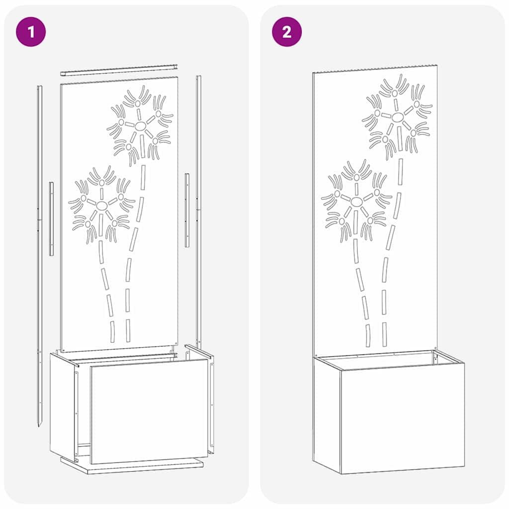 Genérico Pantalla de Privacidad para Jardín Floral 50 x 140 cm,Decoración,Obras de Arte,Carteles, copias y Arte visual-876435