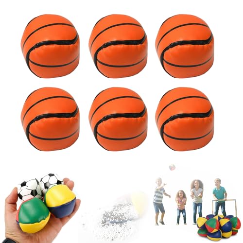 Juego de 6 pelotas de malabares para principiantes, sacos hechos a mano, bolsas de pies variadas mejoradas 2026 para adultos, listas para usar