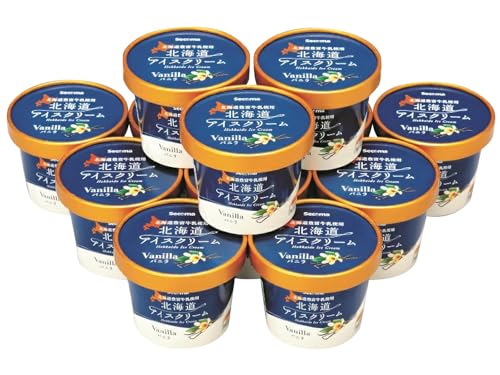 とよとみ牛乳 北海道アイスクリーム バニラ 110ml×12個