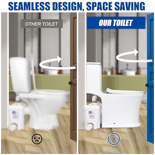 Patio Zone PZ-500JLF 500Watt Upflush Macerating Toilet System thumb #2