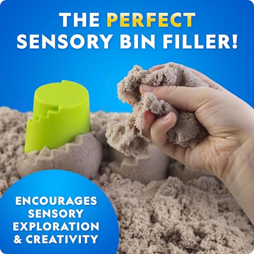 National Geographic 6 Lb. Moon Sand Combo Pack - 2 Lbs. Each of Blue, Purple and Natural Play Sand with Castle Molds - A Fun No Mess Sensory Activity (Amazon Exclusive) - Image 2