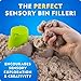 National Geographic 6 Lb. Moon Sand Combo Pack - 2 Lbs. Each of Blue, Purple and Natural Play Sand with Castle Molds - A Fun No Mess Sensory Activity, Sensory Bin Filler
