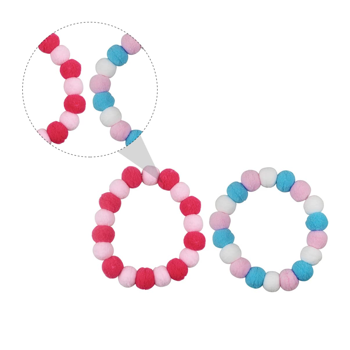 POPETPOP 6pièces Collier pour Animaux De Compagnie avec Boule Peluche Ensemble pour Chiens Et Parfait pour Et