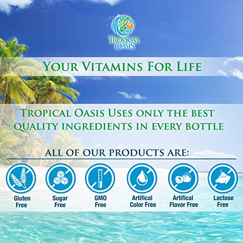 Tropical Oasis 33460 Mega Plus - Liquid Multivitamin And Mineral Supplement – Includes 85 Vitamins & Minerals, 20 Amino Acids + Coq10 thumb #6