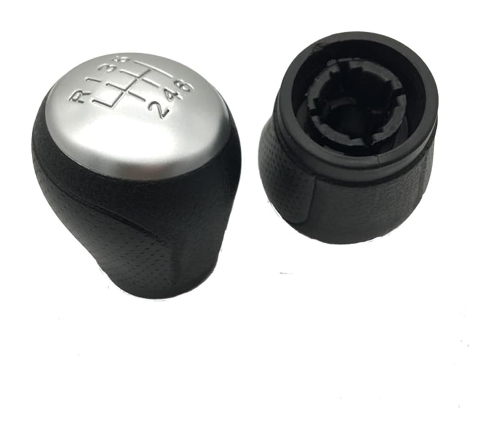 Jsrvqkms Short 6Speed Car Gear Knob For Nissan For Juke F15 For X-Trail T31 For Qashqai J10 Pu Head 6 Speed 15 Mm Car Gear Shift Knob(Short 6Speed)