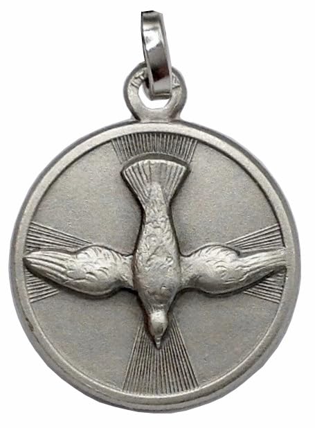 925 STERLING SILVER THE HOLY SPIRIT MEDAL (THE DOVE OF THE HOLY SPIRIT) - THE PATRON SAINTS MEDALS - 100% MADE IN ITALY