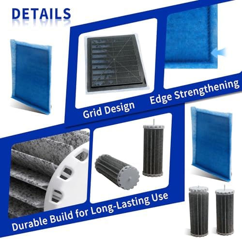 2 Pcs Aquarium Filter Kit for Marineland Penguin Power — texture and fabric close-up