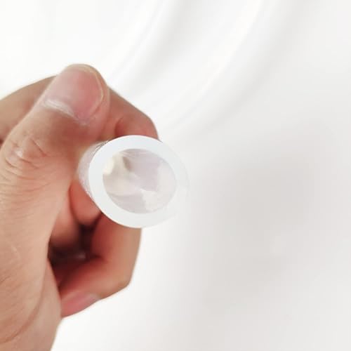Miniatura 8 de LOZOME Tubo de silicona transparente de 532 pulgadas (0.157 in) de diámetro interior x 14 pulgadas de diámetro exterior de 25 pies, tubo de manguera