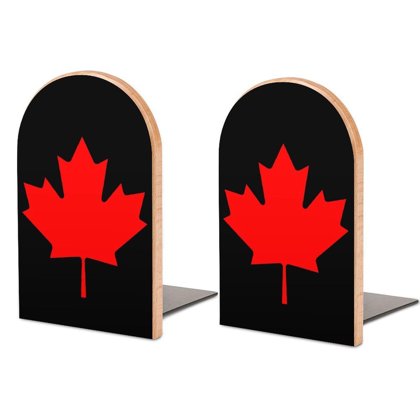 Nclqvjxzkhw Style Canada Flag Book Ends For Shelves Bookends Bookshelf Holder Stand Books Stopper Home Office Decor